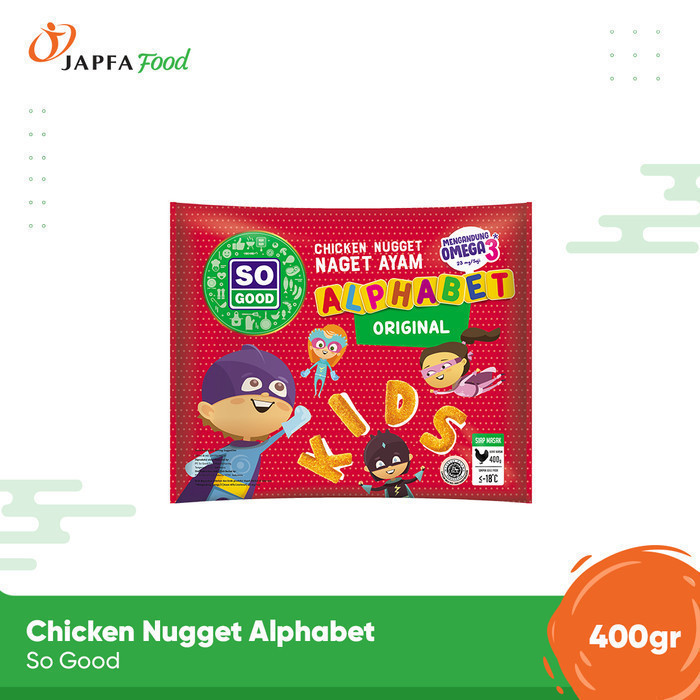 

So Good Chicken Nugget / Naget Ayam Alphabet 400gr