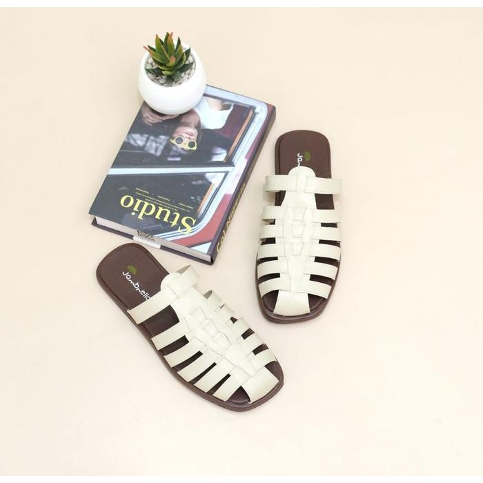 Jambrella Sandal Flat Wanita Ritsuki Sandal Slop Wanita Sendal Cewek