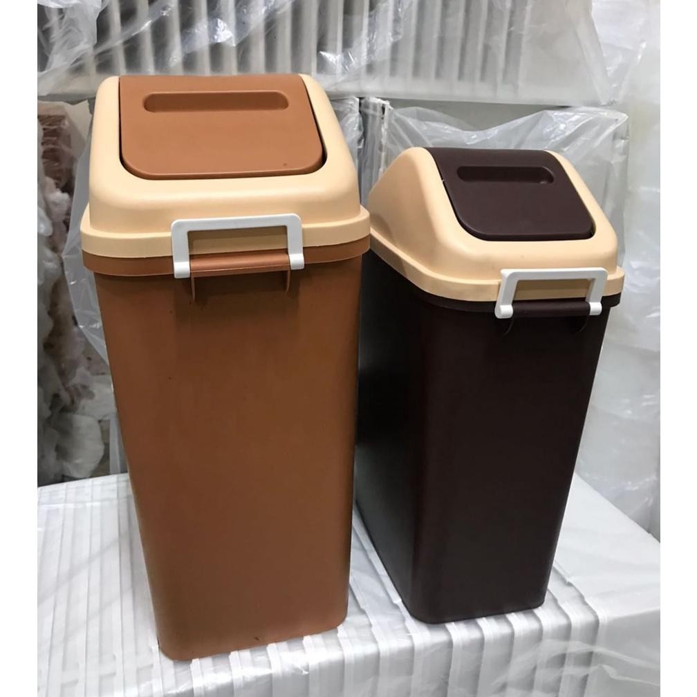 Ow42 Tempat sampah rotan tabitha keranjang sampah rotan tong sampah mini Injek Injak Viral