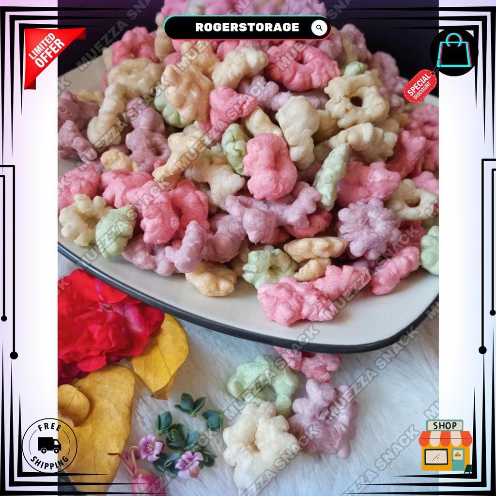 

Cemilan Bunga Sakura / Cin Cin Rainbow Isi 1 Kg Termurah Cemilan Ringan/Makanan Kiloan D Sale