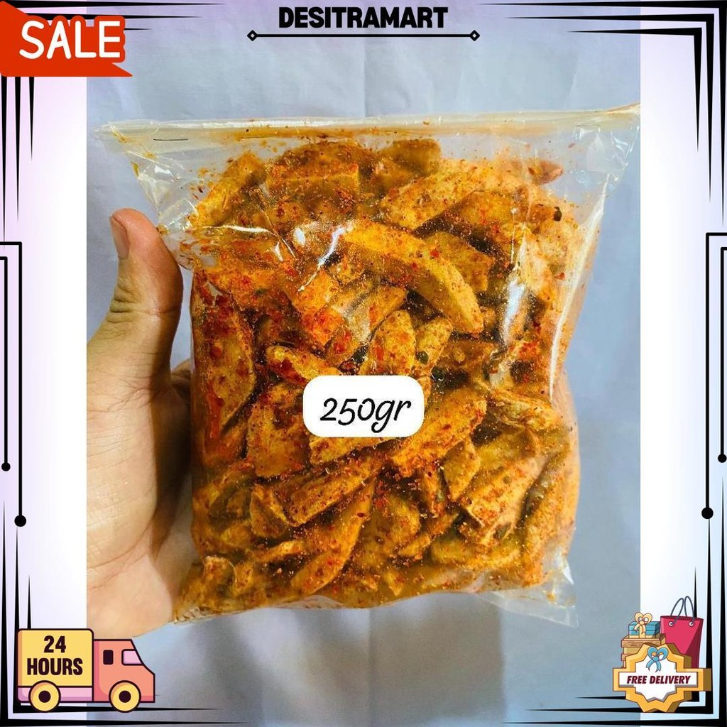 

Basreng Pedas Daun Jeruk Bumbu Melimpah/Basreng Original Daun Jeruk Kemasan 500Gr 250Gr 100Gr D Best Seller