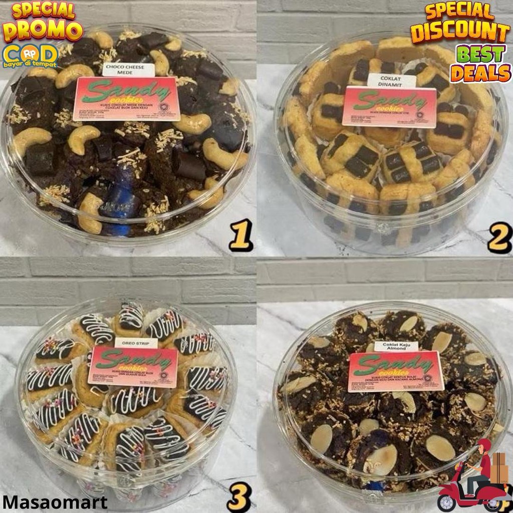 

Sandy Cookies Special / Spesial (Merah) Toples Tin Sedang (Exp Panjang) Nastar / Kastengel / Sagu Keju / Mede Keju Donut / Keju Crispy / Coklat Dinamit / Choco Cheese Mede / Mede Keju Spesial / Kue Jakarta Imlek Lebaran Idul Fitri) D Gratis Ongkir