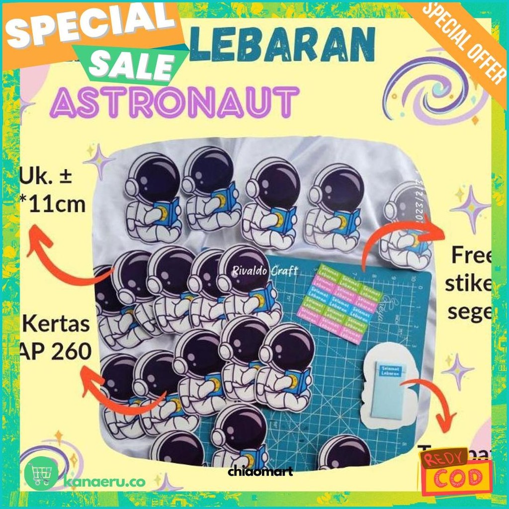 

(12Pcs) Amplop Lebaran Karakter Astronot Sale