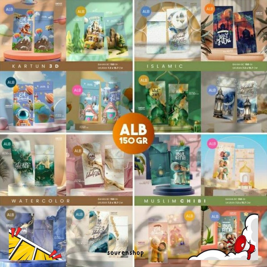 

Amplop Lebaran Murah (Isi 100Pcs) | Bahan Aster 150Gr | Isi 4 Desain (Sesuai Tema) | Grosir Amplop Murah