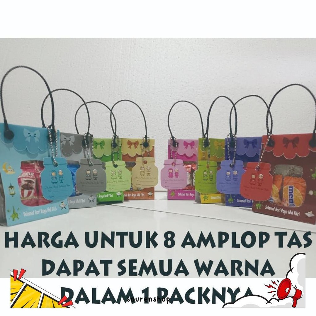 

(8Pcs) Amplop Lebaran Motif Tas, Amplop Lebaran Tas, Amplop Tas, Amplop Unik,Amplop Lucu,Amplop Lebaran Diskon