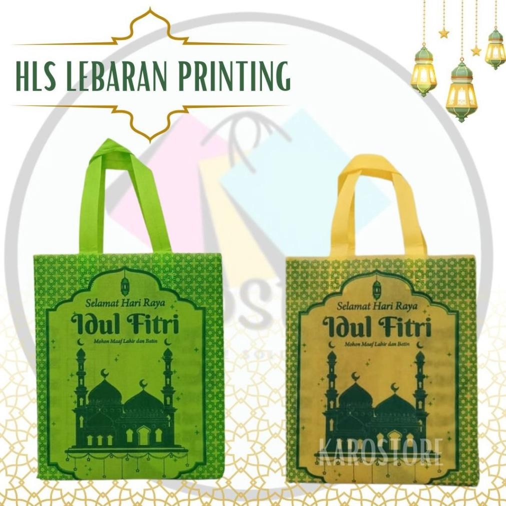 

Terlaris! Tas lebaran 4 sisi ( 12pcs) ukuran 30x40 tas lebaran printing,tas hampers tas berbagi Berkualitas
