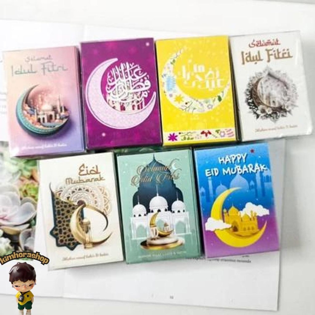 

Amplop Lebaran Hari Raya Idul Fitri Isi 50Pcs Angpao Karakter Lucu Ramadhan Kemasan Mika Murah