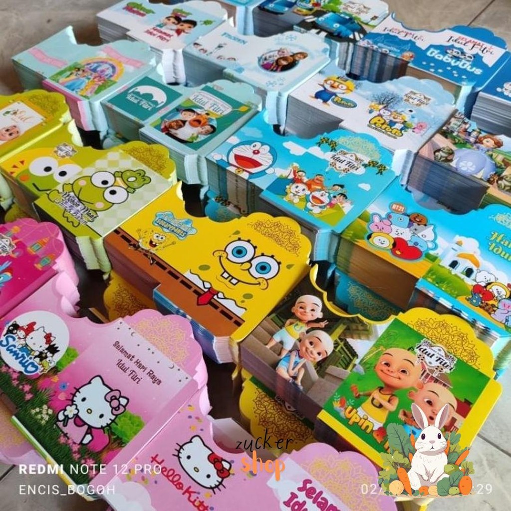 

1000 Lembar Amplop Lebaran Tema Karakter Uk Medium Cod