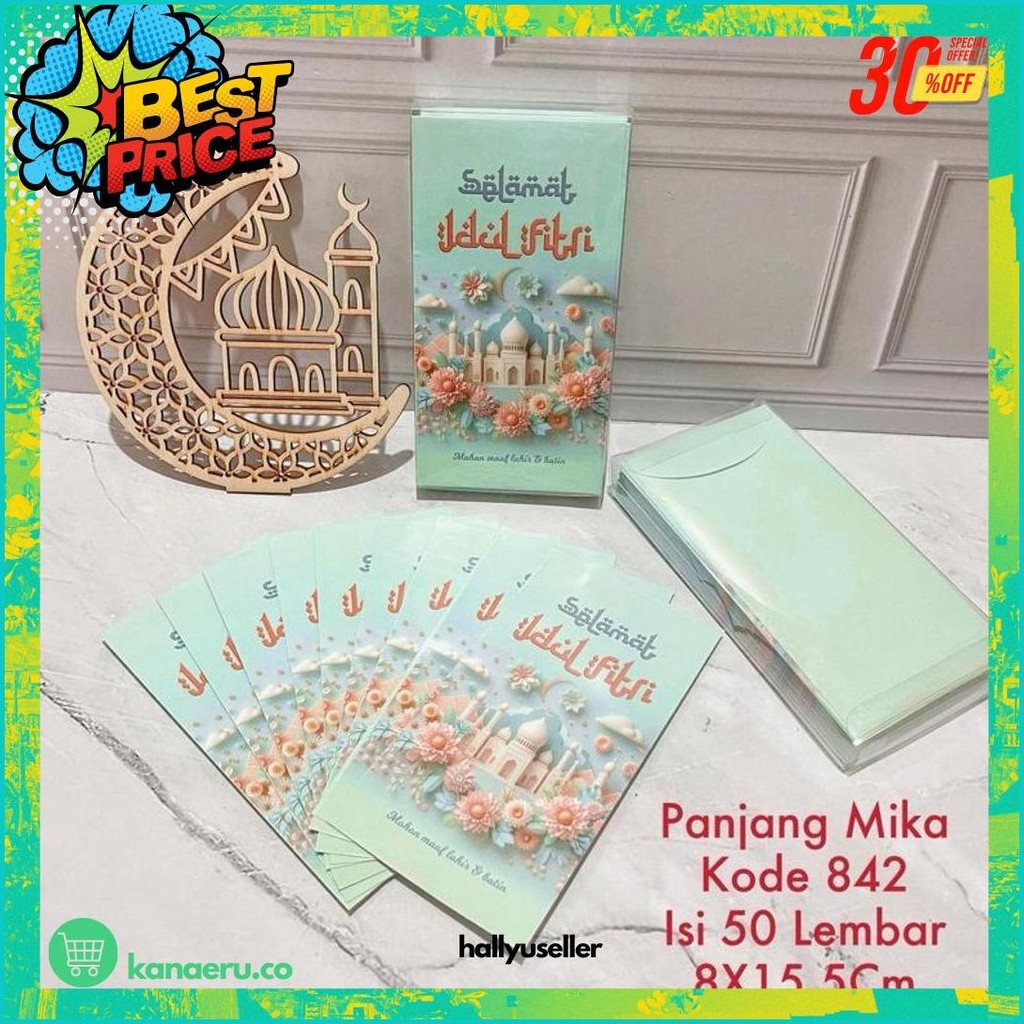 

Amplop Lebaran Idul Fitri Panjang 50 Pcs Kemasan Mika Idul Fitri Isi 50 Lembara Diskon