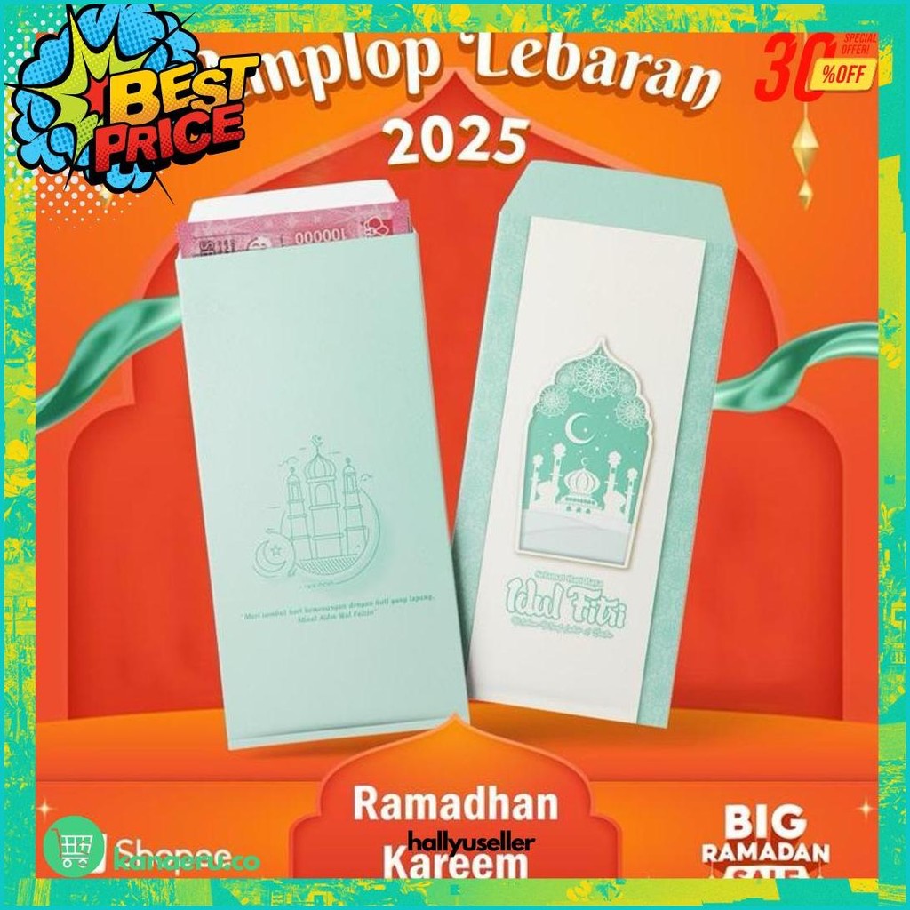 

Isi 30Pcs Amplop Lebaran Panjang Simple & Modern - Pilihan Motif Beragam, Kualitas Premium Kilat