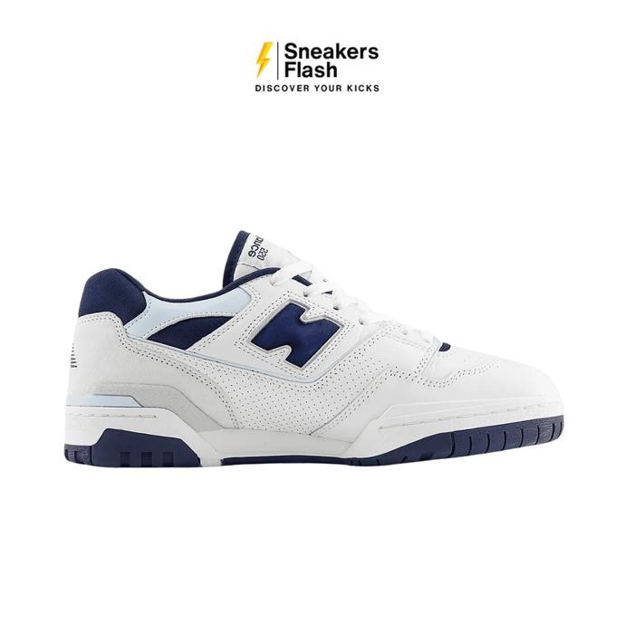 Terlaris Sepatu Sneakers Pria New Balance 550 White Navy Quarry Blue - Bb550Nqb Best Seller