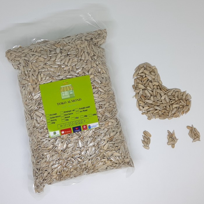 

SUN FLOWER SEED ROASTED 1KG BIJI BUNGA MATAHARI KUPAS