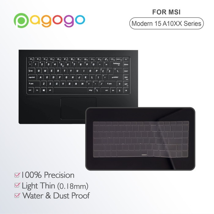 Skin Keyboard Protector Msi Modern 15 A10R A10RAS A10RBS Cooskin Ori
