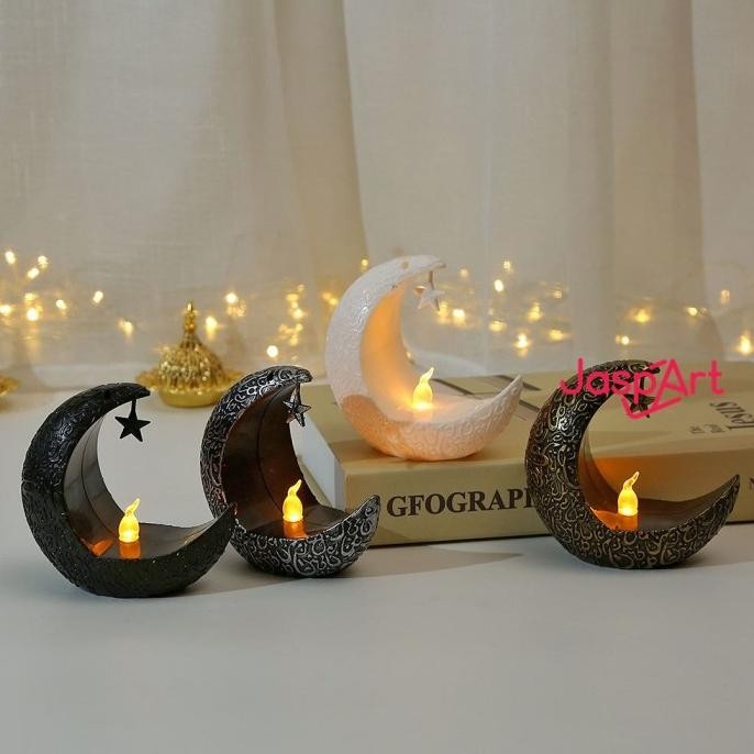 ] LAMPU LED LENTERA AKRILIK DEKORASI RUMAH TEMA RAMADAN EID MUBARAK