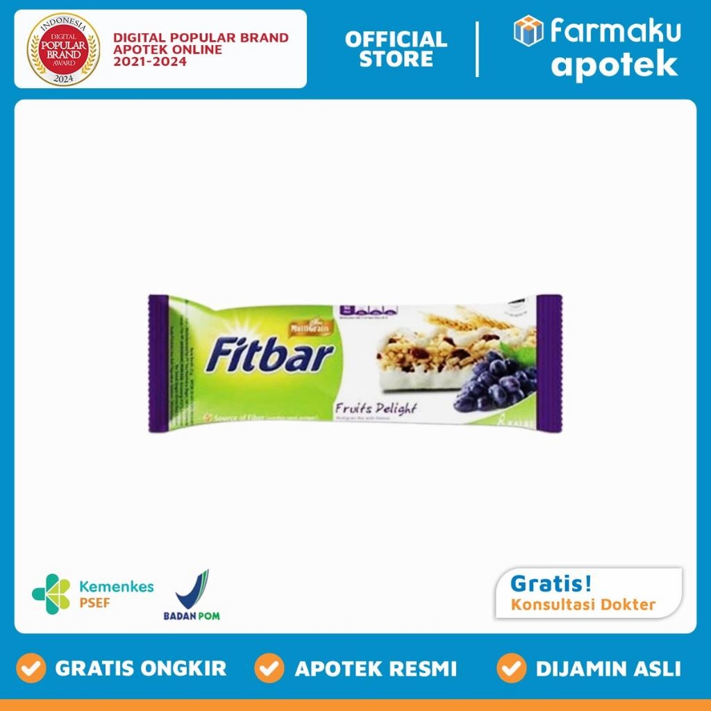 

Fitbar Fruit Delight Multigrain Bar 22 gr - PSG