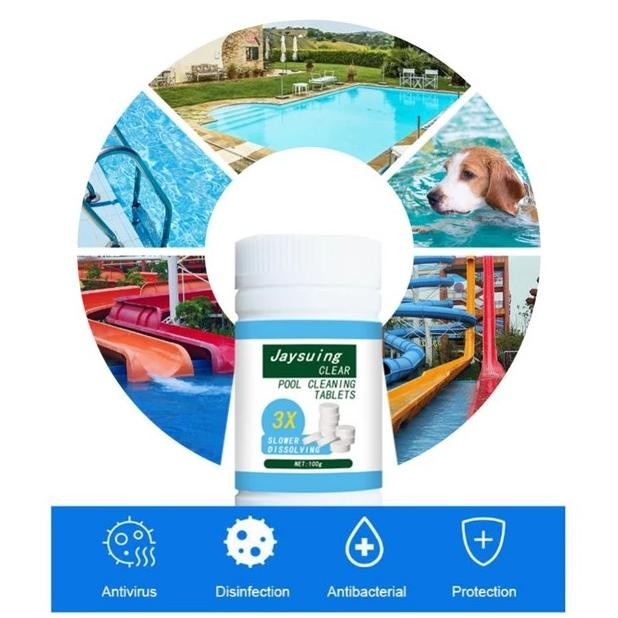 +++++] Chlorine Klorin Kaporit Tablet Disinfektan Pembersih Kolam Renang Spa