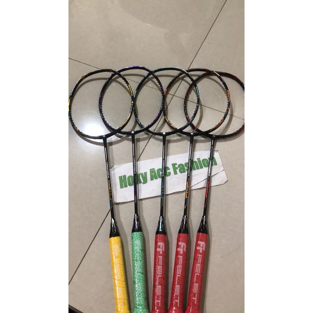 TERBARU Raket Badminton Felet Aero Force Tension 45lbs + BG 66 Original
