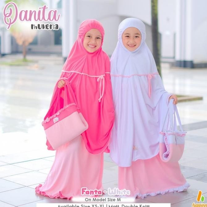 Mukena Anak Qanita, Mukena Kaos Anak Set Sajadah
