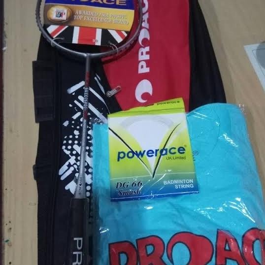 Raket Badminton PRO ACE SWEETSPOT 5000/ SS 5000 komplit +tas ORIGINAL Terlaris