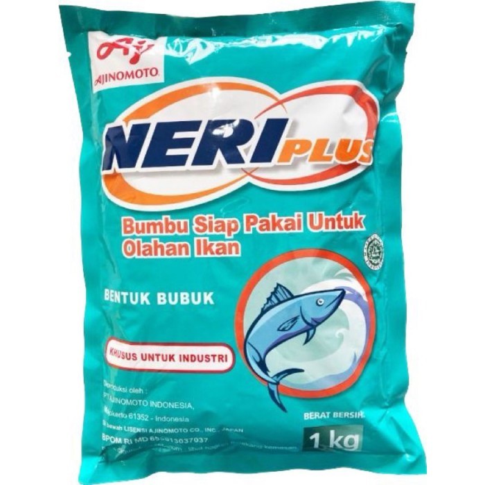 

AJINOMOTO NERIPLUS IKAN / BUMBU PENYEDAP RASA EKSTRAK IKAN 1 KG KODE 315