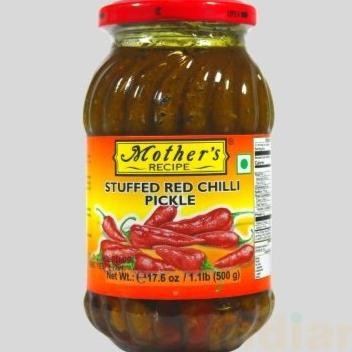 

^%^%^%^%] Acar India STUFFED RED CHILLI PICKLE MOTHER'S RECIPE 500G / Acar Cabe Merah Isi