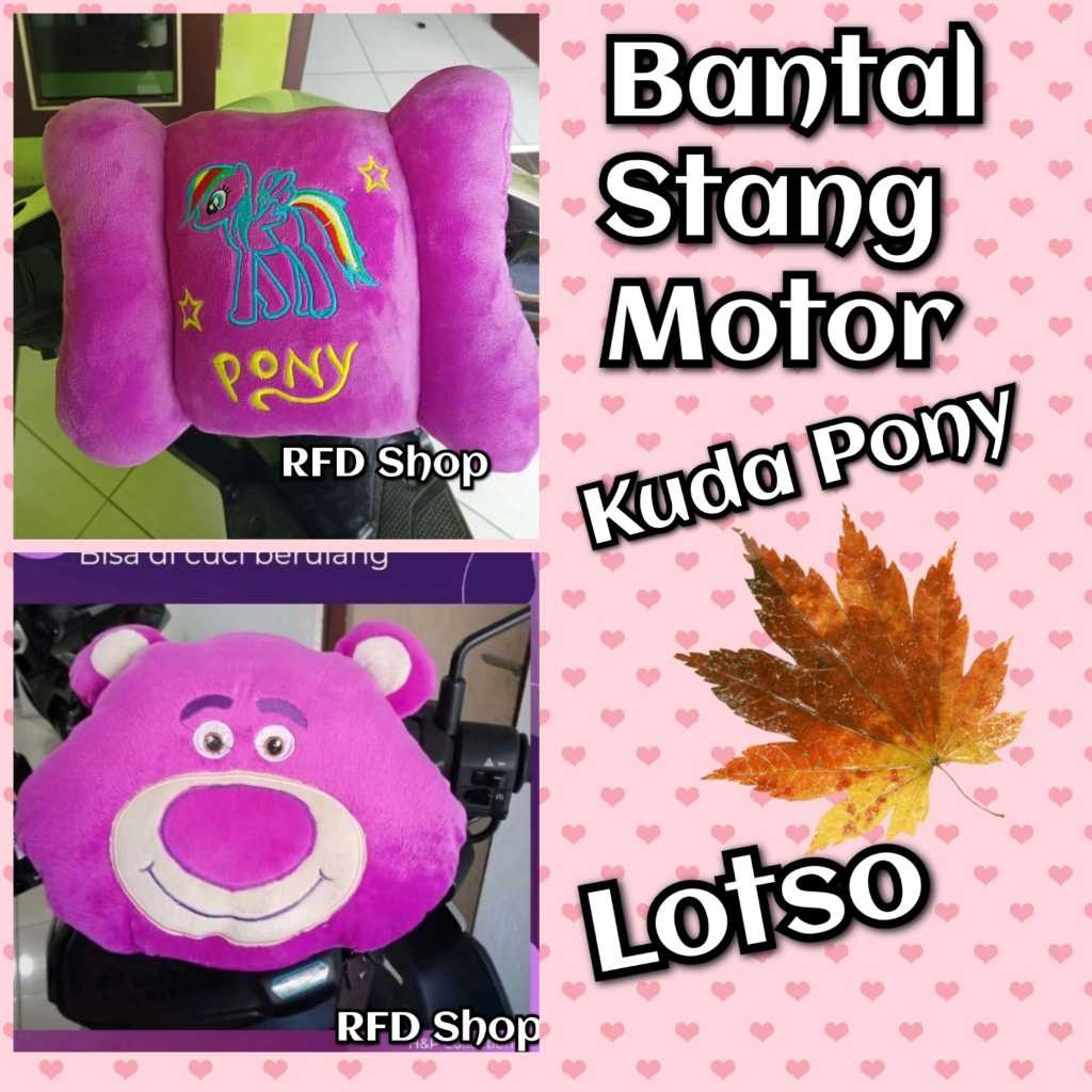 Bantal Tang Motor Ana Purple Uda Pony Labubu Dan Loto
