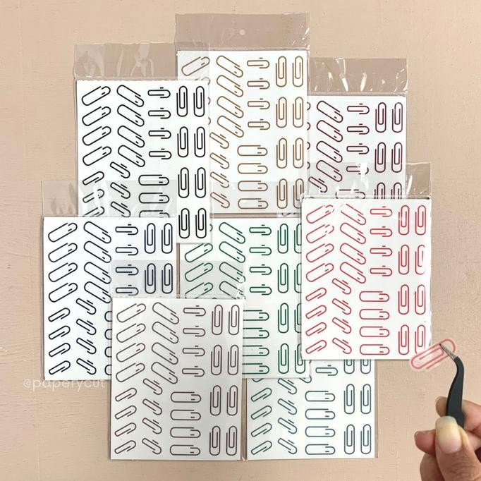 

Open DS] JOURNALING - Stiker Transparan Clear Stickers Paper Clips