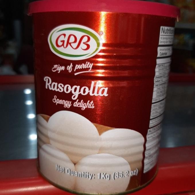 

favorit] Manisan India GRB Rasogolla 1kg / Rasgulla / Makanan India