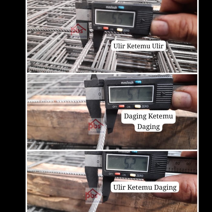 Wiremesh M6 SNI 210cm x 540cm / WERMES COR 6MM 2.1m x 2.4m / Besi Cor 6 mm