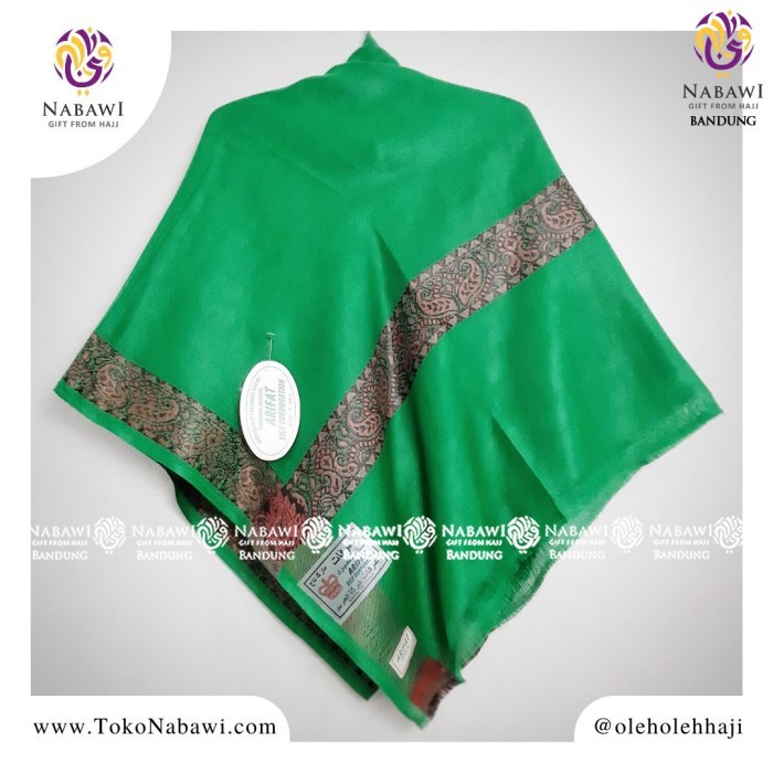 Sorban Sorban Arifat Hijau / Surban Arab / Sorban Kashmiri / Sorban Haji motif halus arab