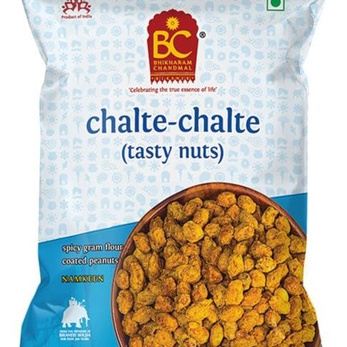 

:>:>:>:>] CHALTE CHALTE (TASTY NUTS) BHIKHARAM CHANDMAL 200G / Namkeen / Indian Snacks