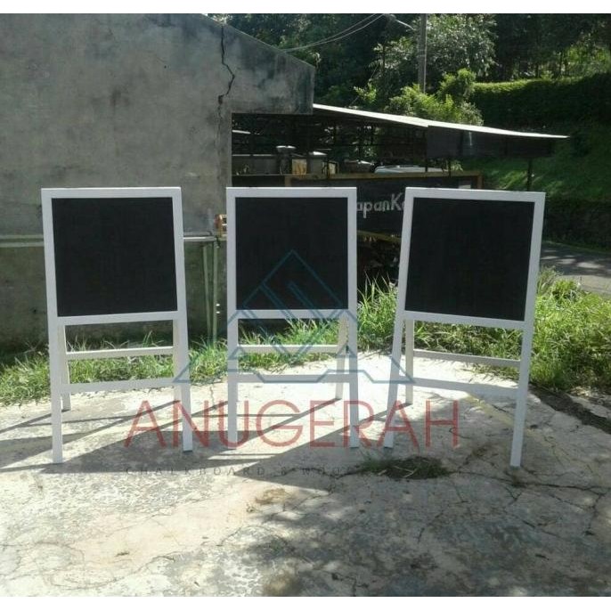 

Standing menu chalkboard papan tulis kapur blackboard jati belanda KS