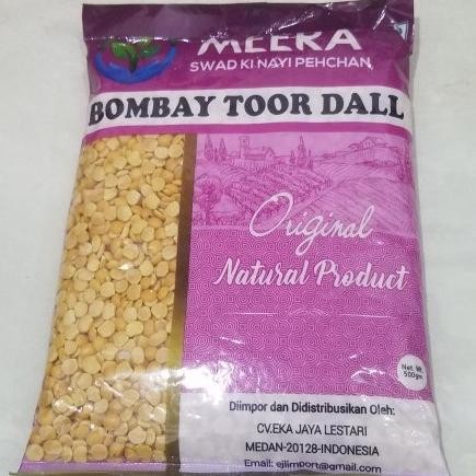 

+%+%+%] TOOR DALL BOMBAY MEERA 500G / Tur Dal / Tuvar Dal / Arhar Dal.