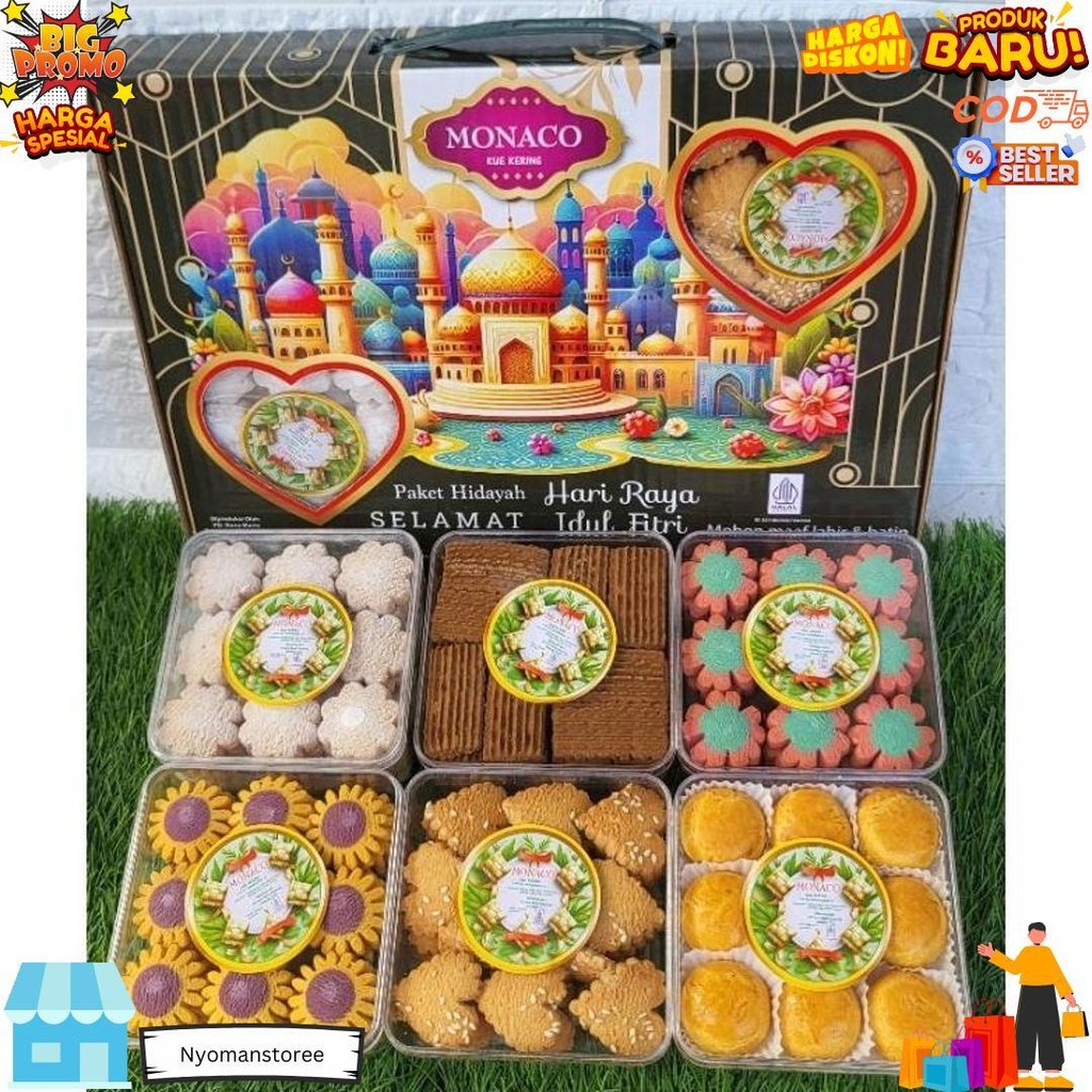 

Kue Kering Monaco - Parcel Kue Lebaran - Kue Kering D Promo Puncak