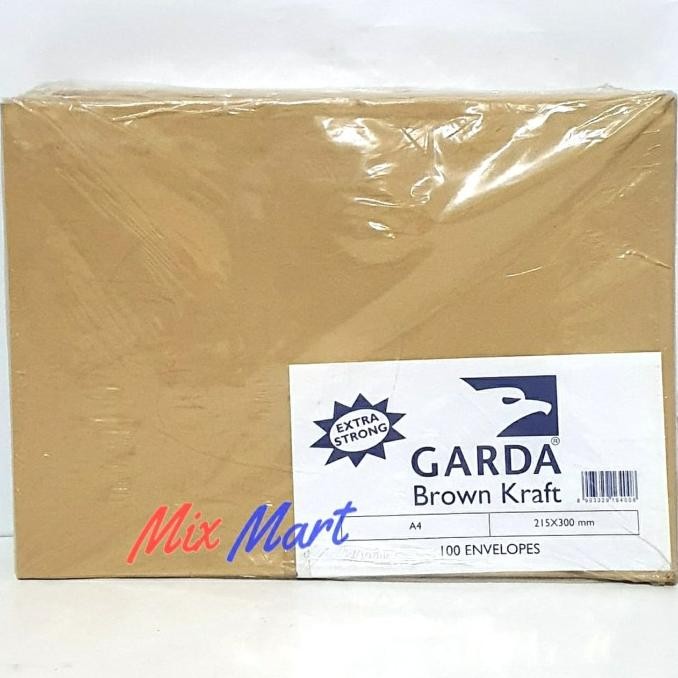 

Sale Amplop Coklat Garda A4 Isi 100 Lembar