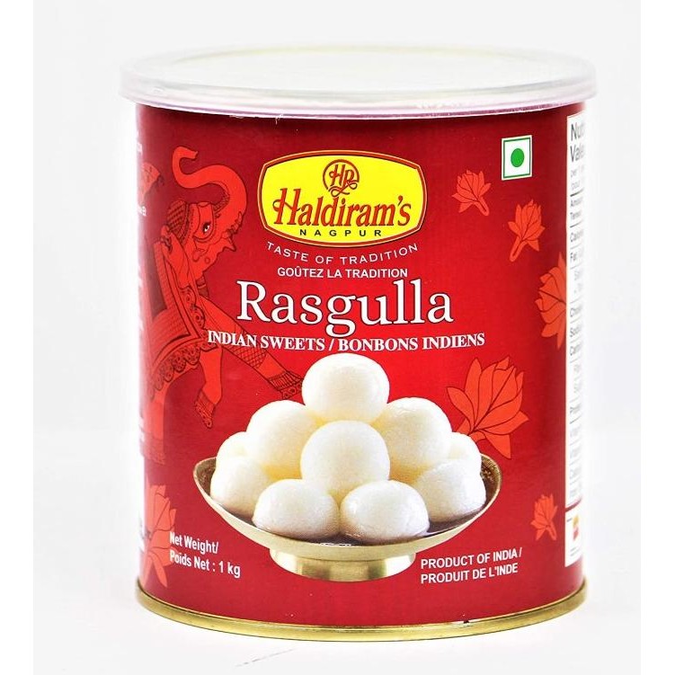 

cusss order] RASGULLA Haldiram's 1kg / Rasgulla Tin Pack / Manisan India