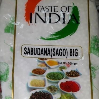 

*$*$*$*$] Makanan India Sabudana (Sago) Big / Mutiara Putih TASTE OF INDIA 500g