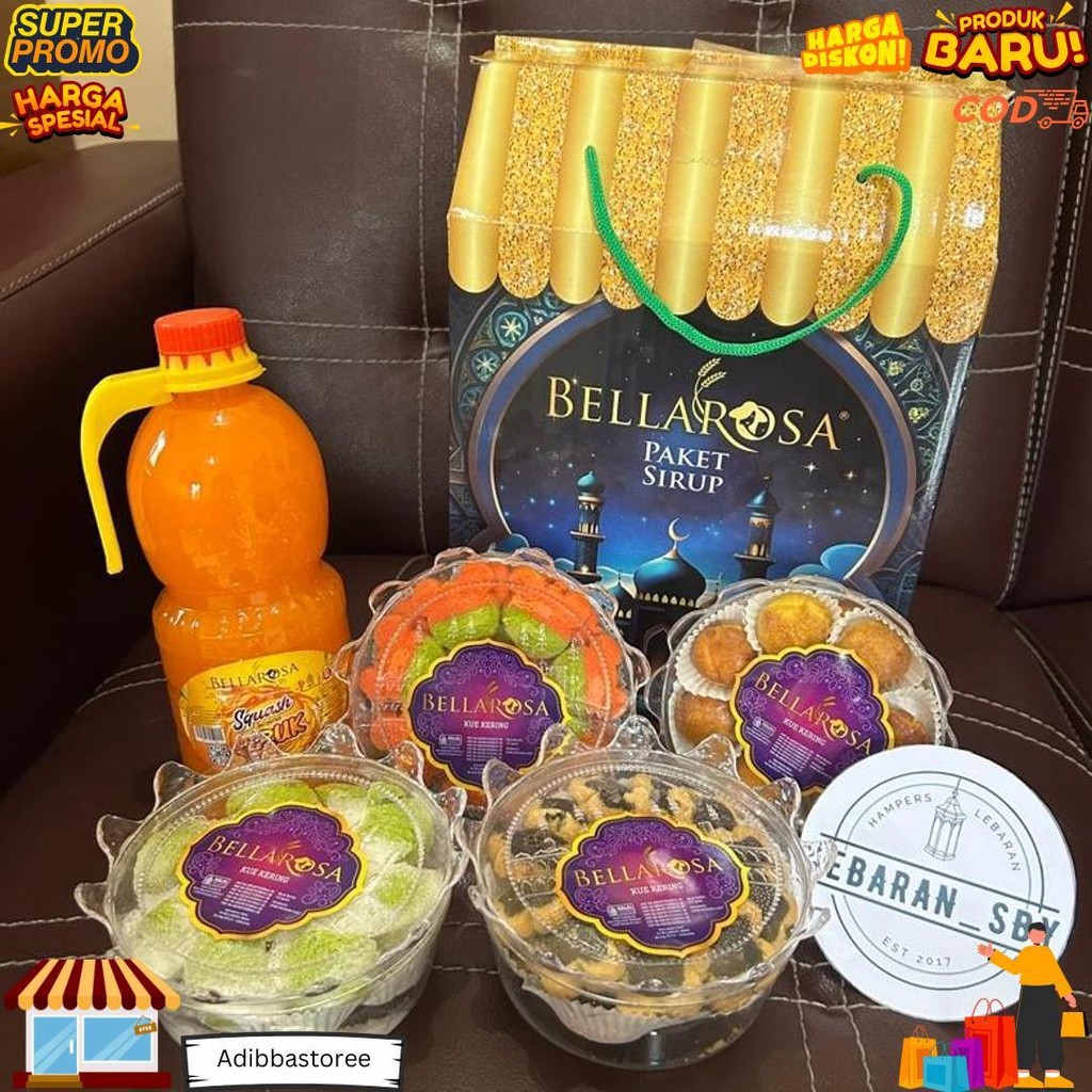 

Paket Lebaran Kue Kering Bellarosa Mawar Mas Sirup D Promo 10.10