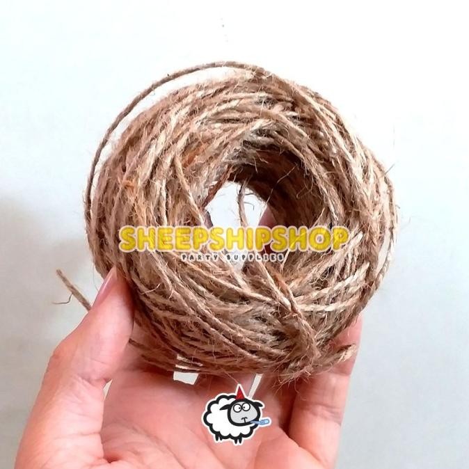 

hanya disini] TALI GONI 2mm panjang 50meter / Tali Rami Kerajinan Tangan