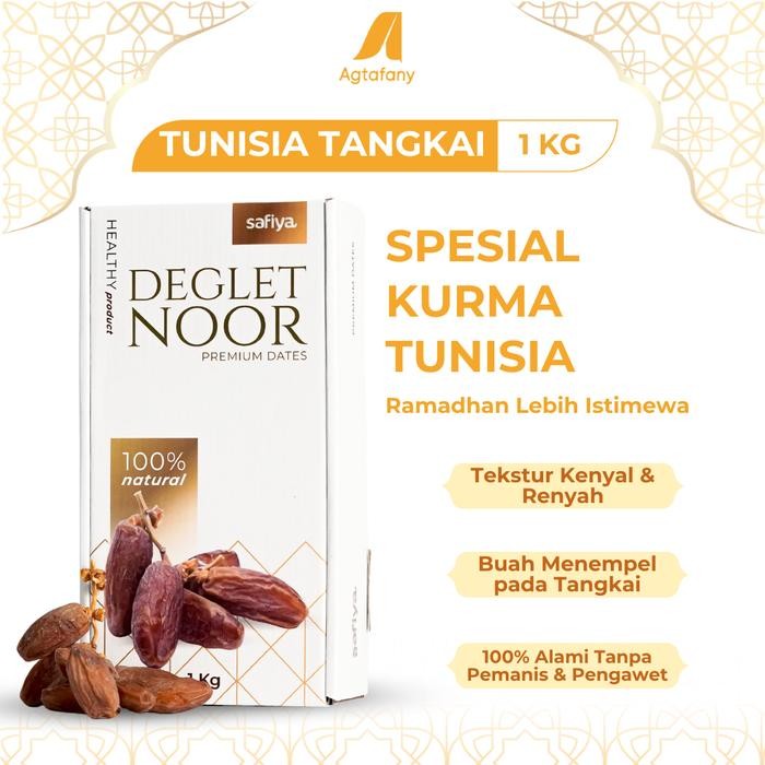 

Kurma Tangkai Tunisia 1 Kg Deglet Noor Safiya