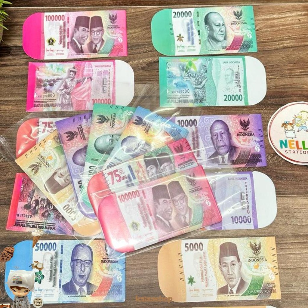 

Ampau Amplop Lebaran Uang Mainan Medium Isi 100 Lembar Promo