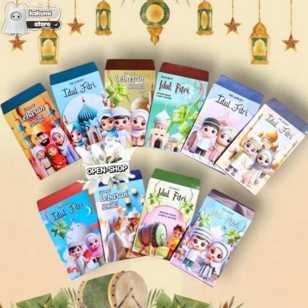 

Cod: Amplop Lebaran Isi 50Pcs/Amplop Ampau Lebaran Karakter Kartun Muslim Cod