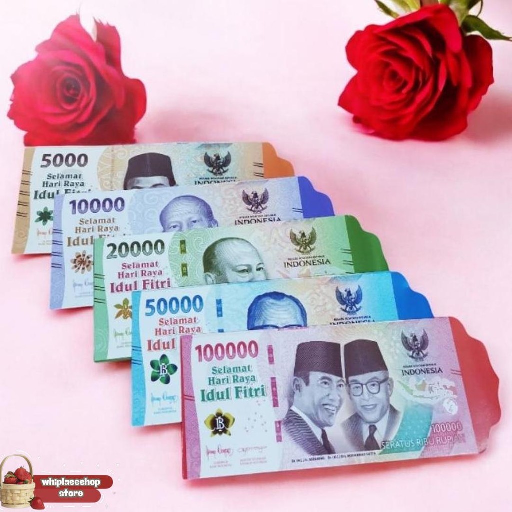 

50 Lembar Amplop Lebaran Jumbo Karakter Uangan Sale