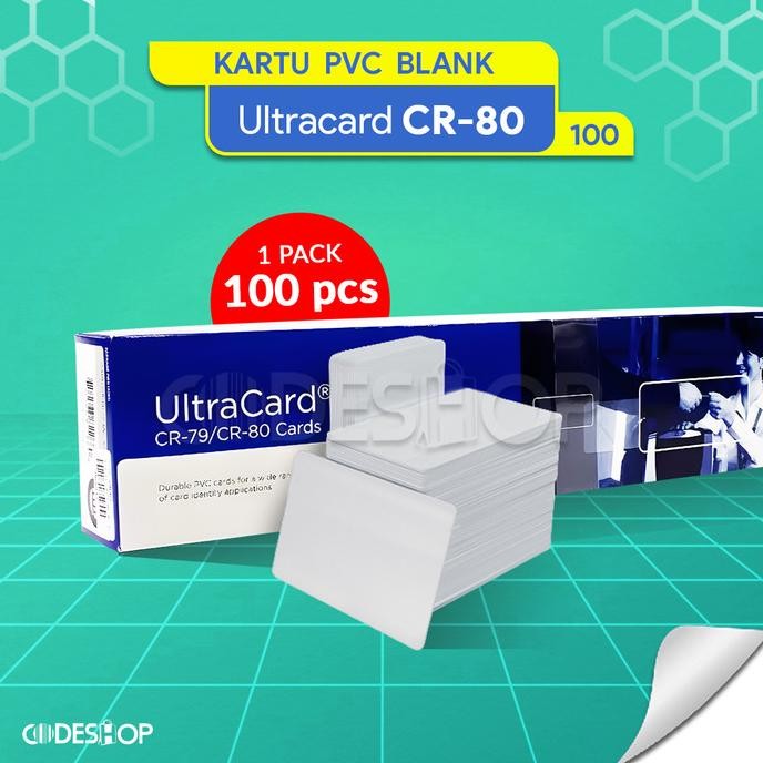 

NEW Kartu PVC Blank Card Ultracard CR80 isi 100