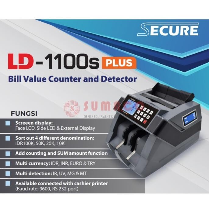 

Bill Counter / Mesin Hitung Uang / Money Counter || Secure New LD-1100s PLUS