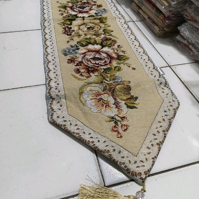 TAPLAK MEJA TAMU TURKI MEWAH TEBAL PREMIUM