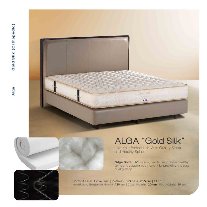 SPRINGBED ALGA GOLD FIRM ORTHOPEDIC 160X200 MATRAS ONLY