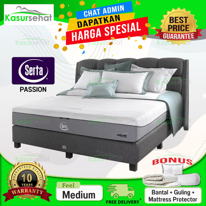 SERTA KASUR SPRINGBED PASSION - FULL SET 180X200