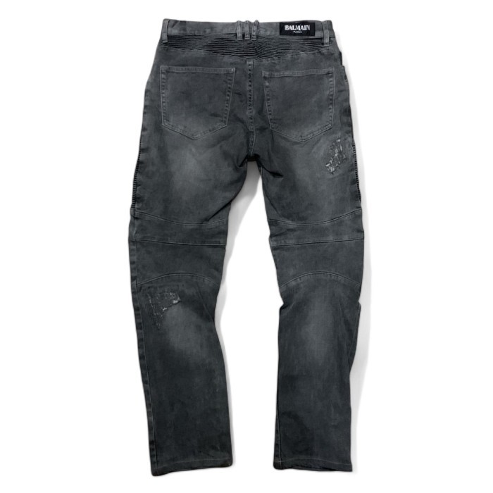 Balmain paris Bikers Jeans Grey Authentic Original