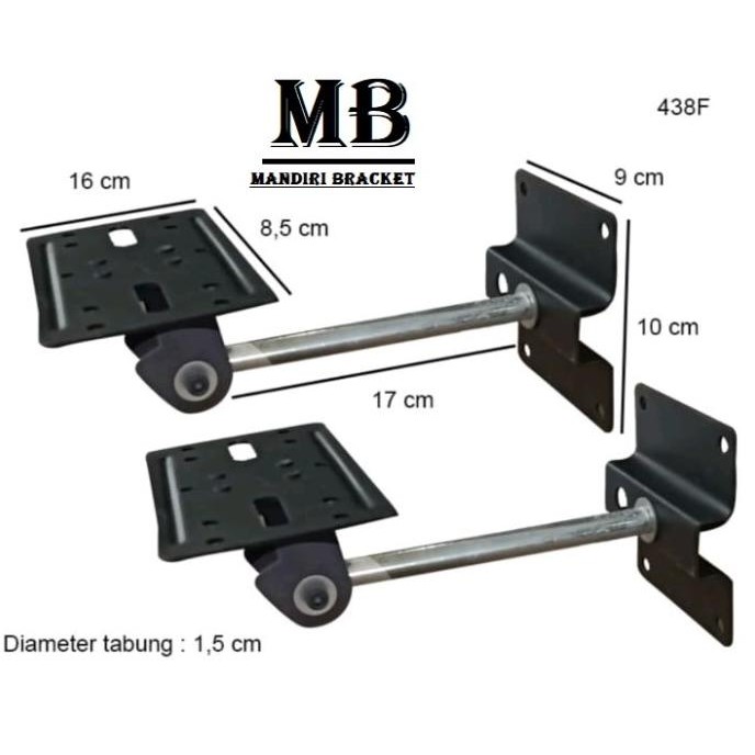Bracket Speaker Dinding bs-438f Breket Salon Spiker Bahan Full Besi Bracket Speaker fahrenheit BS 43
